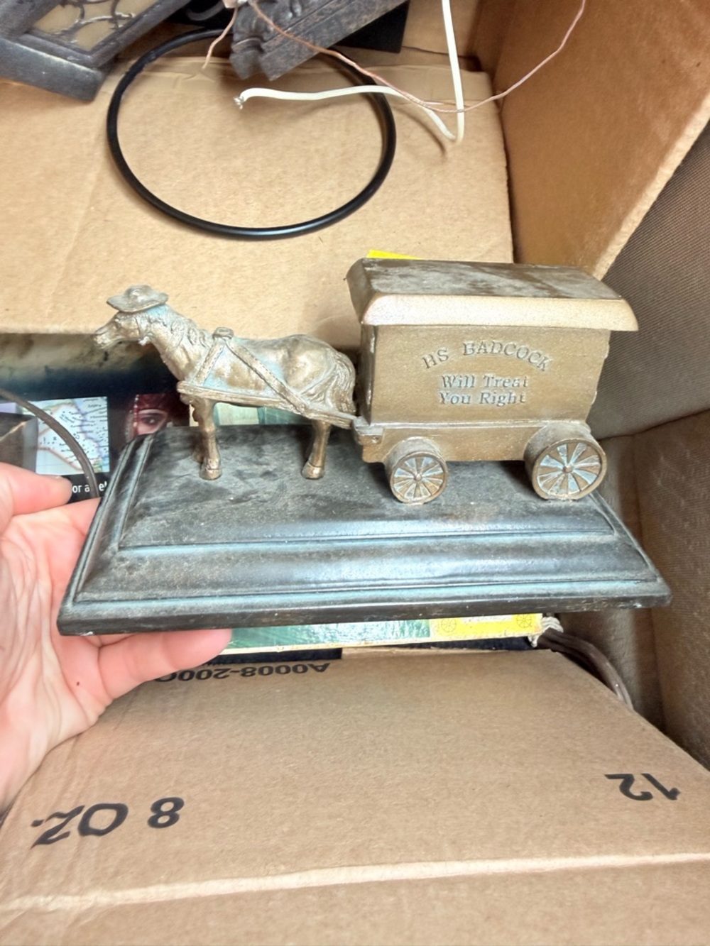 100th Anniversary HS Badcock Horse & Carriage Commemorative Statue